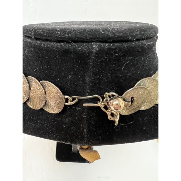 1950s Vintage Napier Necklace Stars and Scrolls Napier Disc Necklace Celestial J - Picture 3 of 6